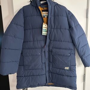 Toad&Co Navy Hooded Puffer Parka